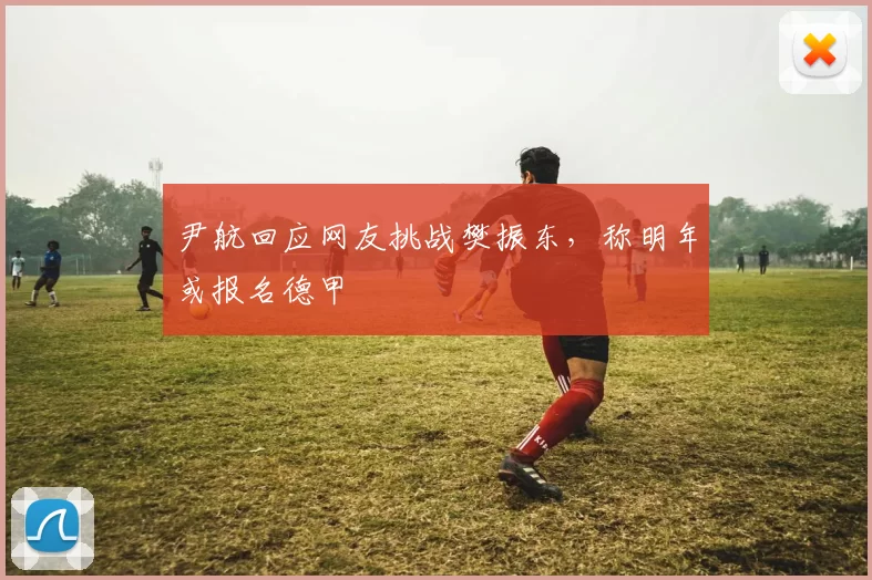 尹航回应网友挑战樊振东，称明年或报名德甲